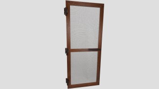 Alumínium nyíló keretes szúnyogháló ajtó szett (Dió/Fóliás)