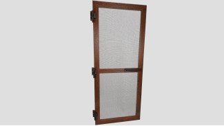 Alumínium nyíló keretes szúnyogháló ajtó szett (Dió/Fóliás)