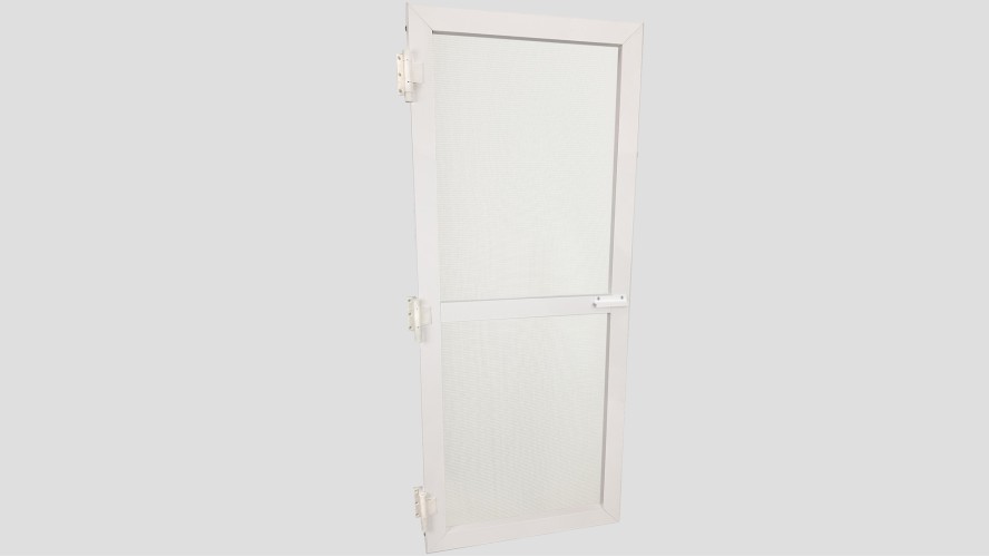 Alumínium nyíló keretes szúnyogháló ajtó szett (Fehér)