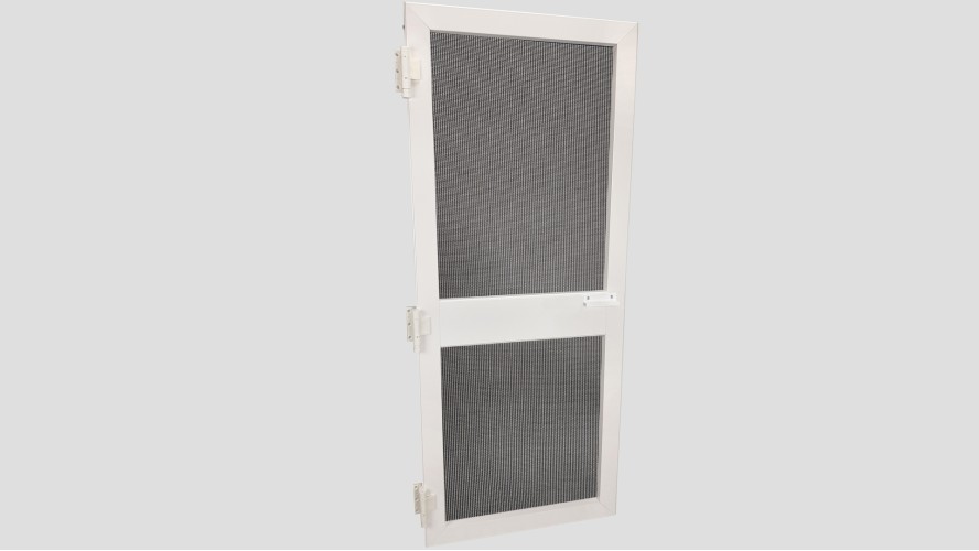 Alumínium nyíló keretes szúnyogháló ajtó szett (Fehér)
