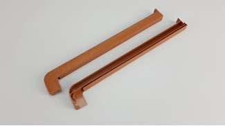 Alumínium/Lemez  párkány végzáró (Aranytölgy) 2