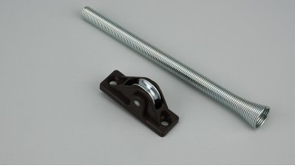 Redőny zsinór bevezető rugóval (Barna/Műanyag/Fém görgővel)