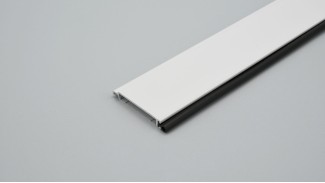 Redőny záróléc (Alumínium | 40 mm | Fehér | Gumis)