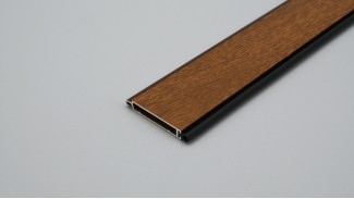 Redőny záróléc (Alumínium | 40 mm | Aranytölgy | Gumis)