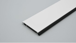 Redőny záróléc (Alumínium | 55 mm | Fehér | Gumis)