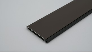 Redőny záróléc (Alumínium | 55 mm | Barna | Gumis)