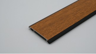 Redőny záróléc (Alumínium | 55 mm | Aranytölgy | Gumis)