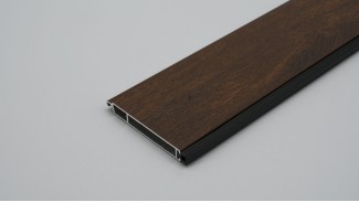 Redőny záróléc (Alumínium | 55 mm | Dió | Gumis)