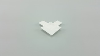 9x36 mm-es alumínium peremes szúnyogháló kerethez külső sarokelem (Fehér)