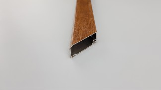 Aluminium szúnyogháló ajtó profil (Aranytölgy | Fóliás)