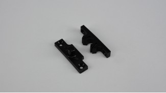 Szúnyogháló ajtó műanyag csappantyú (Fekete)