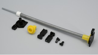 Mobil szúnyogháló alkatrész szett (Fekete | Ablakhoz | Diptera)